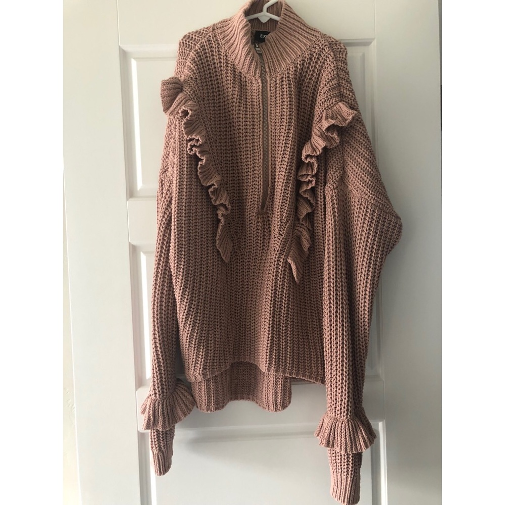 Express ruffle sweater